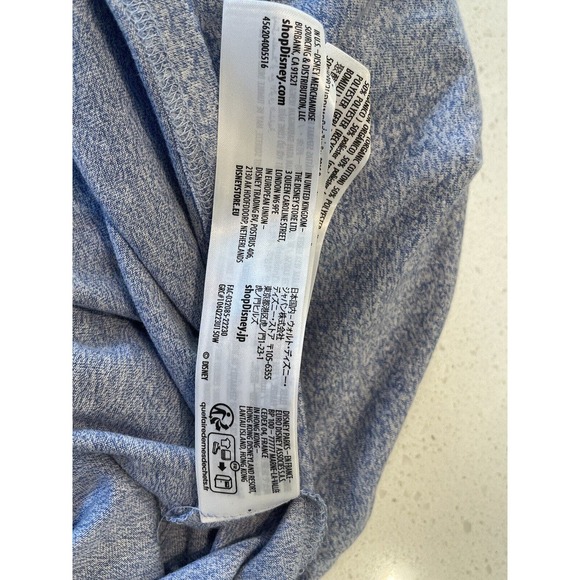 Disney World Mickey‎ Mouse Shirt Men XXL Heather Blue Navy Trim - Picture 10 of 10